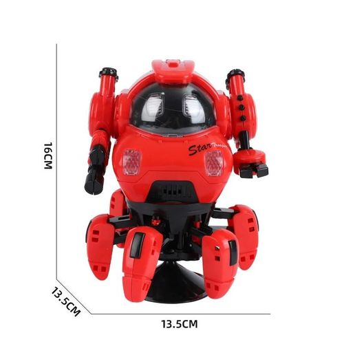 Rouge guerre - Robot de danse électrique pour enfants, jouet Rock Light, musique, éducation précoce, marche, jouets pour garçons et filles