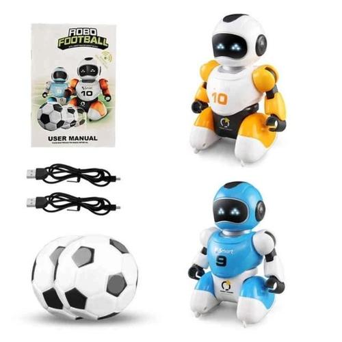 Robot 2 Pièces - Robot De Football Rc Électrique Programmable, Jeu Éducatif Parent Enfant, 1 Ensemble