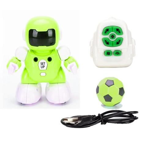 Vert - Robot De Football Rc Programmable, Télécommande Intelligente Éducative, Robot Intelligent Avec Chargeur Usb, Jouet Cadeaux Pour Enfant, Nouveau