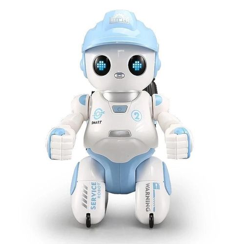 BLANC - Robot de livraison Intelligent avec télécommande et capteur tactile, avec musique, programme de danse et de marche, décoration de maison, cadeaux pour enfants