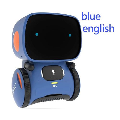 Bleu-anglais - Robot intelligent pour chien RC, à commande vocale, Programmable, cascadeur, chanson, chien, jouet électronique interactif pour animaux de compagnie, pour garçons et filles