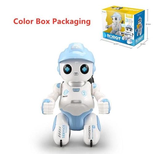 Boîte de couleur - Robot RC à détection tactile, programmation intelligente, Auto démo RC, glissade, marche, danse, chant, fonction de livraison, télécommande infrarouge, jouet
