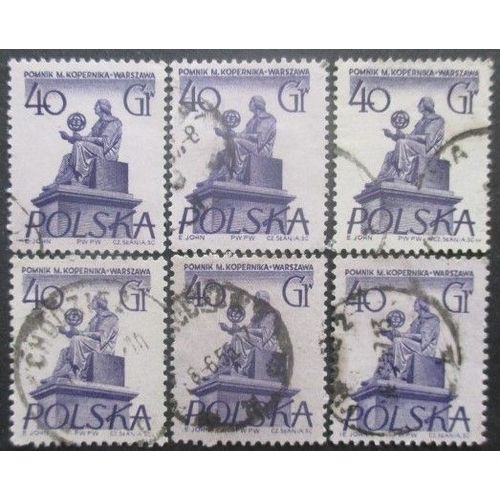 Pologne N°806 X 6 Oblitéré