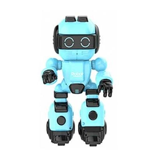 bleu - Robot vocal Intelligent avec fonction'enregistrement de musique dansante, peut jouer avec les enfants, effet de lumière Flash à quatre phases, cadeau pour adultes