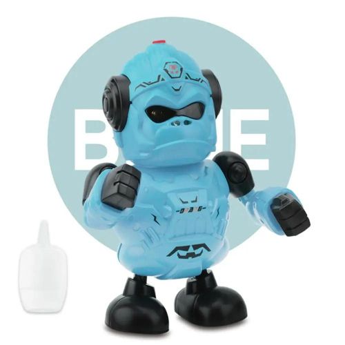 Bleu - Robot vaporisateur électrique pour enfants, jouets à piles, interrupteur à 3 touches, éclairage coloré, musique, danse, multi usage, modèle Cool