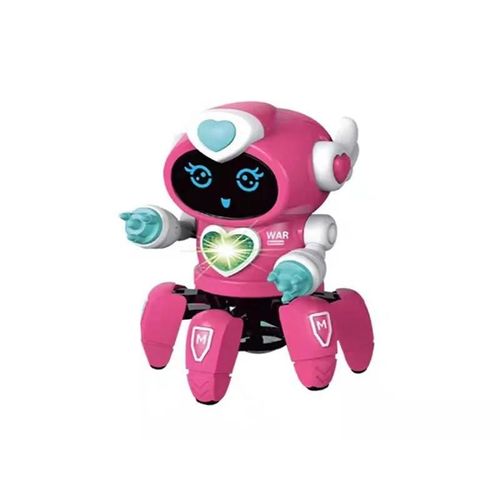 Rose rouge - Kids Dance Robots Music Toys LED 6 Claws Robot Birthday Gift Toys For Children Early Education Baby Toy Boys Girls