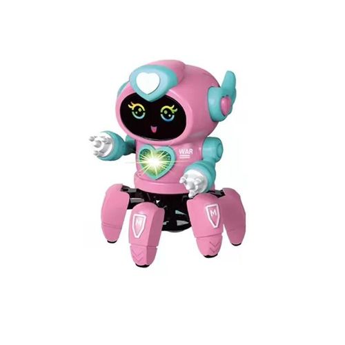 Rose - Kids Dance Robots Music Toys LED 6 Claws Robot Birthday Gift Toys For Children Early Education Baby Toy Boys Girls