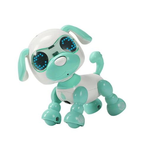 Vert - Robot chien intelligent à piles, jouet interactif intéressant pour garçons et filles, chiot, jeu électronique pour animaux de compagnie