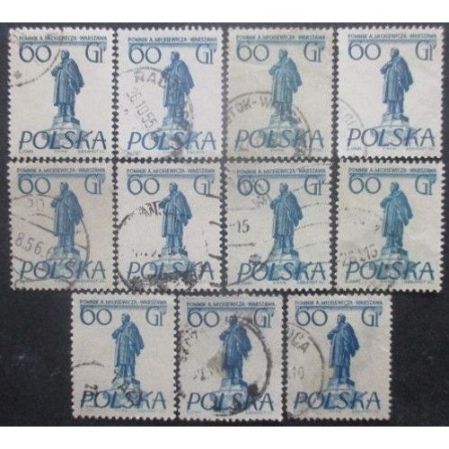 Pologne N°808 X 11 Oblitéré