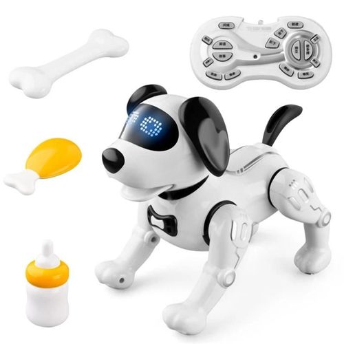BLANC - Robot électronique Intelligent pour animaux domestiques, 2.4G, contrôle à distance, programmable, sans fil, jouet parlant, cadeau'anniversaire pour enfants