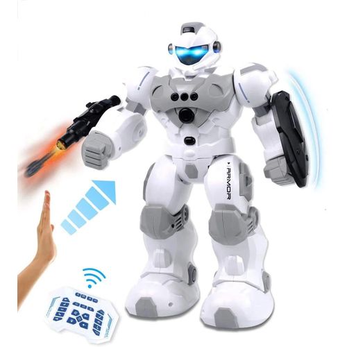 Comme image - Robot danse Intelligent Programmable, musique mécanique RC, capteur de geste, tir, jouets pour enfants, cadeau CT0089
