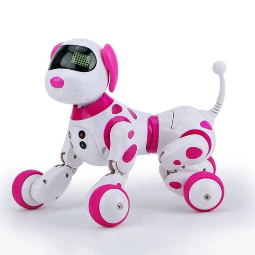 Rose - Robot chien programmable 2.4G, télécommande sans fil, jouet Intelligent parlant, animaux de compagnie électroniques, jouets pour enfants