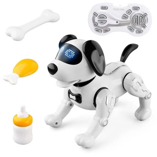 Blanc - Robot électronique pour animaux de compagnie, télécommande, Programmable, Rc, cascade, chiot, jouet pour chien