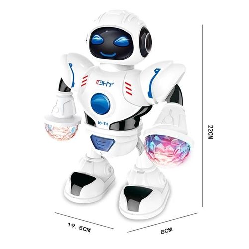 Sans boîte de vente au détail - Mini Robot de danse automatique Intelligent yh6333, simulation électrique, jouet éducatif, modèle de musique et de lumière, pour enfants