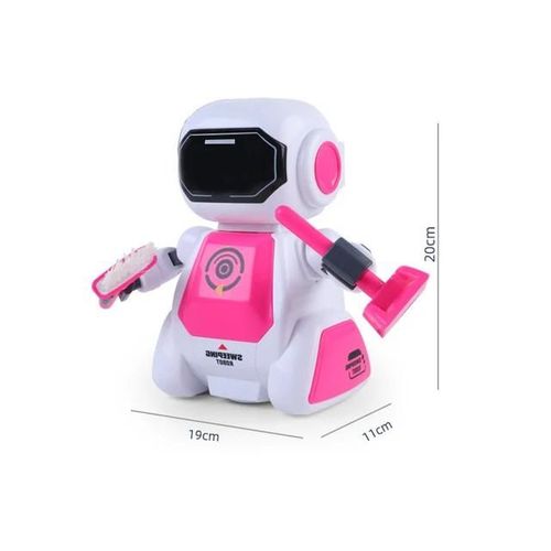 Rouge - Robot de balayage télécommandé 2.4G, avec musique de marche, danse, Eey Flash Light, jouets éducatifs pour enfants, histoire'animaux