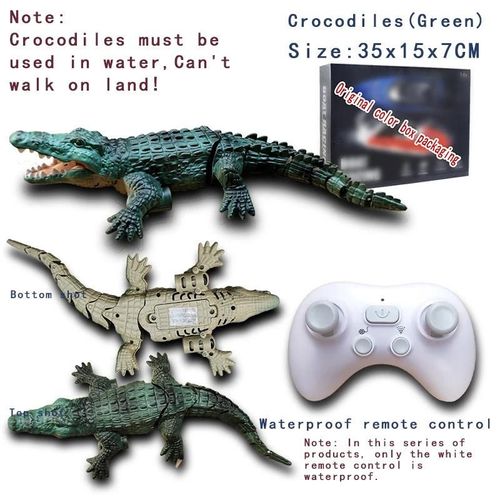 Crocodile A2 - Robot Télécommandé En Forme De Baleine Ou De Requin, Jouet De Bain Pour Enfant, Animaux Marins, Poisson Électrique, Sous-marin
