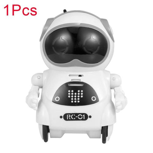 1 pièces blanc - Mini Robot jouet de poche, 939A, Dialogue interactif, reconnaissance vocale, enregistrement, chant, danse, raconter une histoire pour enfant