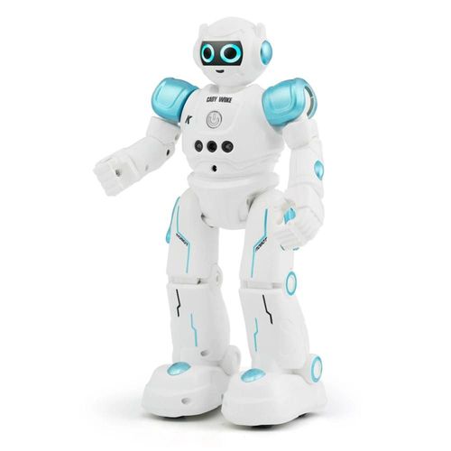 Bleu - Robot jouet éducatif R11, Kit robotique Intelligent Programmable, musique de marche, danse, défense de Combat, Robot RC