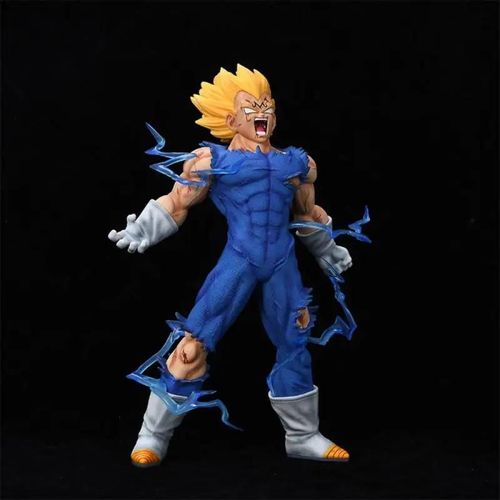 Blanc - Figurine De Dessin Animé Dragon Ball Z, 27cm, Majin Végéta, Super Saiyan Goku, Statue En Pvc, Modèle Jouets, Cadeaux Pour Enfants