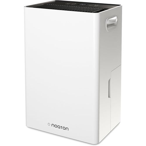 Déshumidificateur Portable Silencieux, 24L/jour, Minuterie 24h, Réservoir 5,5L, Drainage Continu, avec Dégivrage Automatique, Efficace pour Pièces jusqu'à 45 m², Afficher, Anti Moisissure