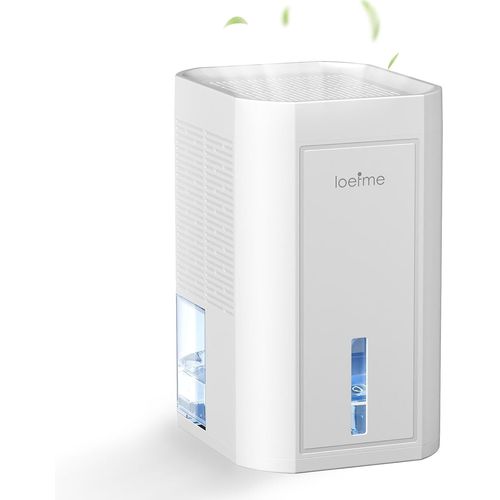Mini déshumidificateur 1000 ml, 7 couleurs LED, portable et ultra silencieux, déshumidificateur électrique blanc, idéal pour chambre à coucher, salle de bain, armoire et dressing