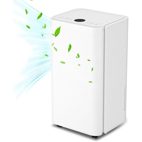 Déshumidificateur électrique 12l / 24h, déshumidificateur pour la taille de la pièce environ 20m², salle de bain, appartement déshumidificateur de pièce, déshumidificateur silencieux