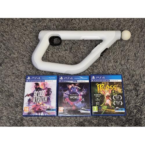 Playstation Vr Aim Controller Et 3 Jeux Playstation Vr