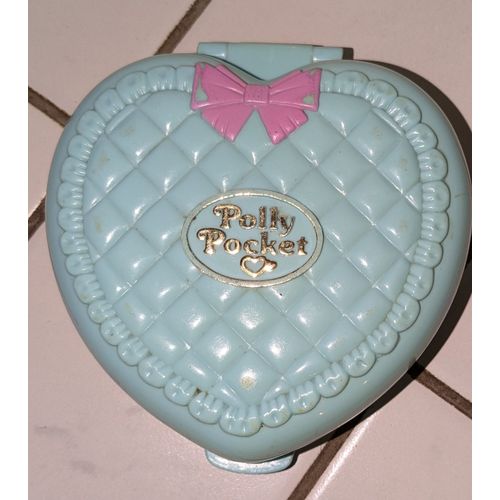 Boîte Coeur Bleu Polly Pocket Babytime - 1994