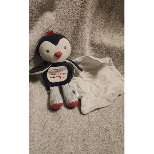 Doudou Pingouin Cajou Sucre D'orge