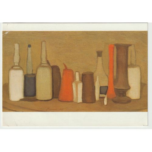 Carte De Collection En Format De Carte Postale Giorgio Morandi 1890-1964, Stilleben 1939, Nature Morte