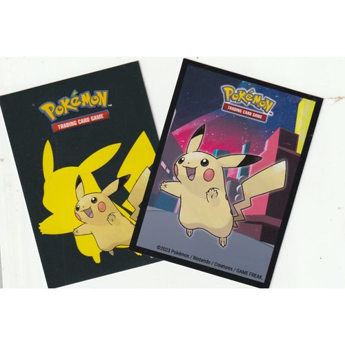 2 Protèges Cartes Pokémon Sleeve - Pikachu/Pikachu
