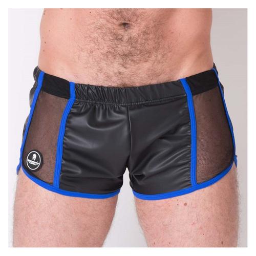 Boxer Sexy Short Man Noir-Bleu Sparta's Harness