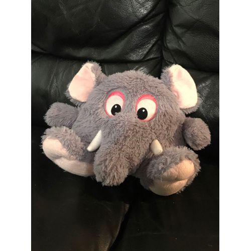 Peluche Éléphant Max & Sax Carrefour Gris Boule 20 Cm