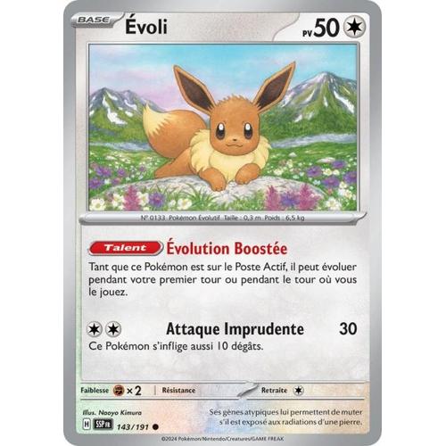 Carte Pokémon - Evoli - 143/191 - Ev8 Etincelles Déferlantes