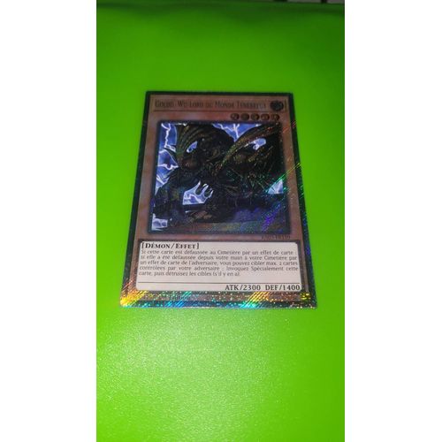 Carte Yu-Gi-Oh ! Goldd, Wu-Lord Du Monde Ténébreux Ra03-Fr159 Platinium Secrète