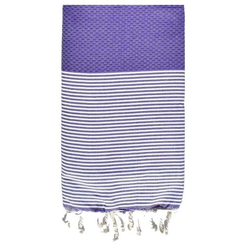 Fouta De Plage Abeille 100% Coton Grande Taille- Douceur Et Confort Serviette De Plage - 100x200cm - Violet |Homeflair
