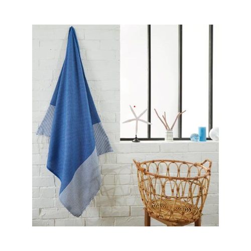 Fouta De Plage Abeille 100% Coton Grande Taille- Douceur Et Confort Serviette De Plage - 100x200cm - Bleu |Homeflair