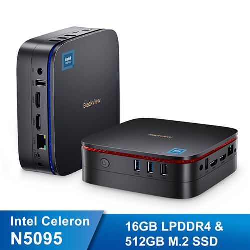 Mini PC - RAM 16Go Stockage 512Go SSD,Blackview MP60 Mini Ordinateur de Bur... - 2