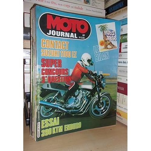Moto Journal N° 541: 1982. (Contact Suzuki 1100 Ez. Essai Ktm 390 Enduro. Paris-Dakar Le Bilan)