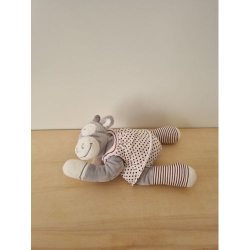 Doudou Vache Grise Rouge Noukie's