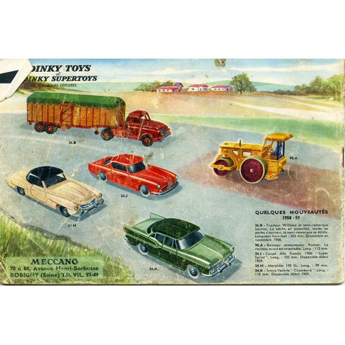 Catalogue Meccano Trains Hornby Dinky Toys 1958
