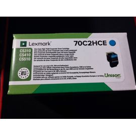 LEXMARK CARTOUCHE Toner d'origine 70C2HCE  - BLEU
