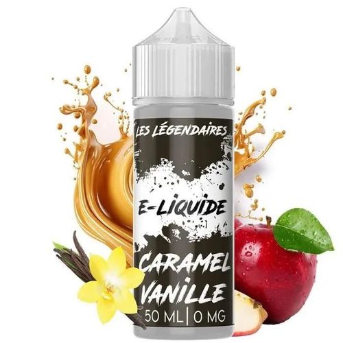 E-LIQUIDE 50ML SAVEUR CARAMEL BEURRE SALÉ POMME VANILLE- LES LÉGENDAIRES - E-CIGARETTE