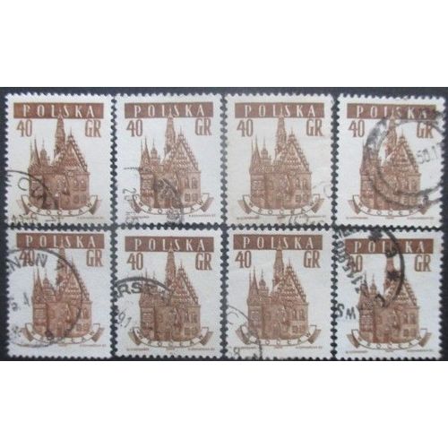 Pologne N°924 X 8 Oblitéré