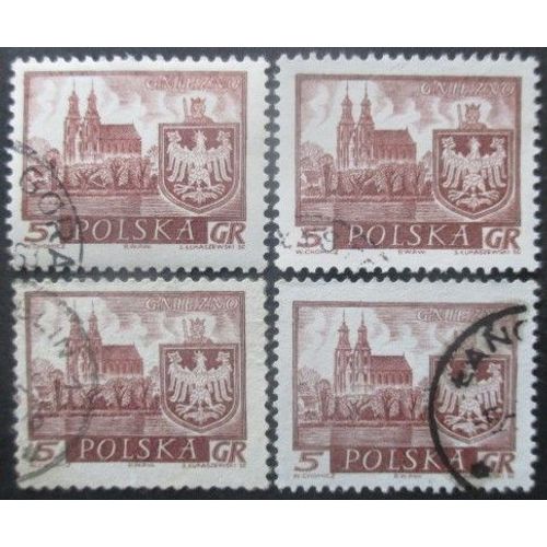 Pologne N°1052 X 4 Oblitéré