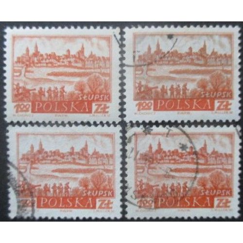 Pologne N°1060 X 4 Oblitéré
