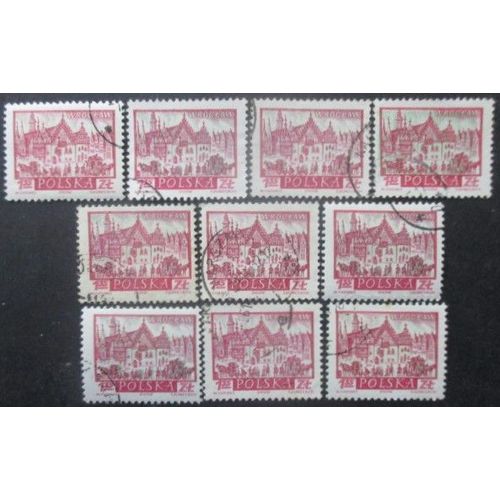 Pologne N°1062 X 10 Oblitéré