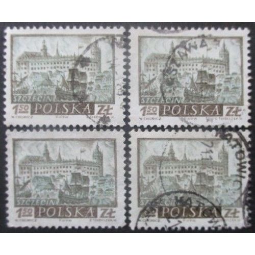 Pologne N°1063 X 4 Oblitéré