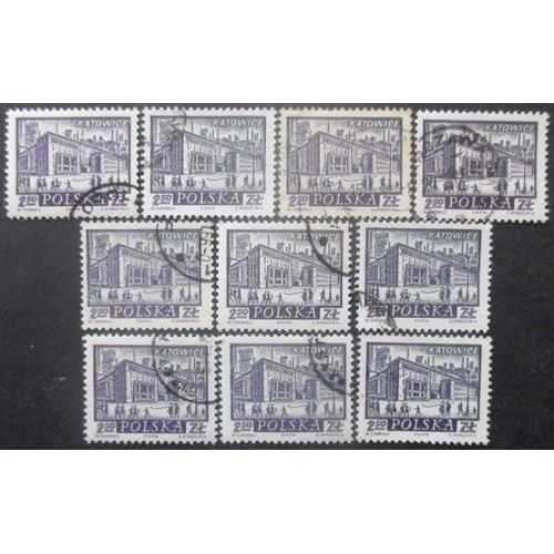 Pologne N°1067 X 10 Oblitéré