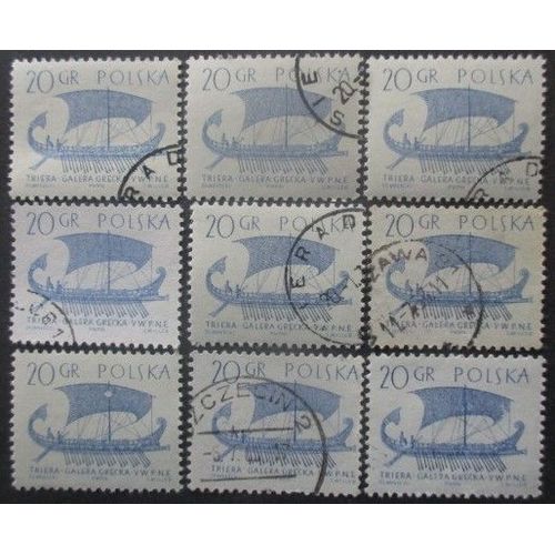Pologne N°1243 X 9 Oblitéré